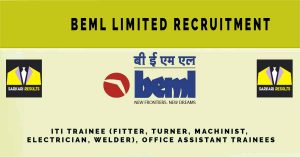 BEML Limited Recruitment 2024 (105 Multiple Vacancies)