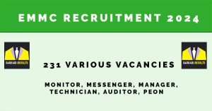 EMMC Recruitment 2024 |Sarkari Naukri Notification| 231 Various Vacancies