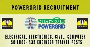 Powergrid Recruitment through GATE 2024 | Sarkari Naukri - 435 Engineer Trainee Posts