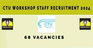 CTU Workshop Staff Recruitment 2024, 68 Vacancies| Sarkari Naukri @ ctu24.chdadmnrectt.in