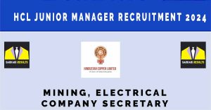 HCL Junior Manager Recruitment 2024 |Sarkari Naukri : 56 Vacancies