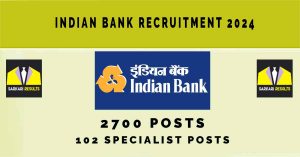 Indian Bank Recruitment 2024, 102 Specialist Posts | Sarkari Naukri Online Form, Notification Pdf