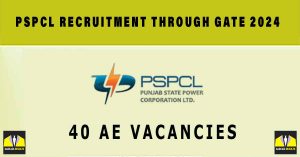 PSPCL Recruitment through GATE 2024 (40 AE Vacancies)